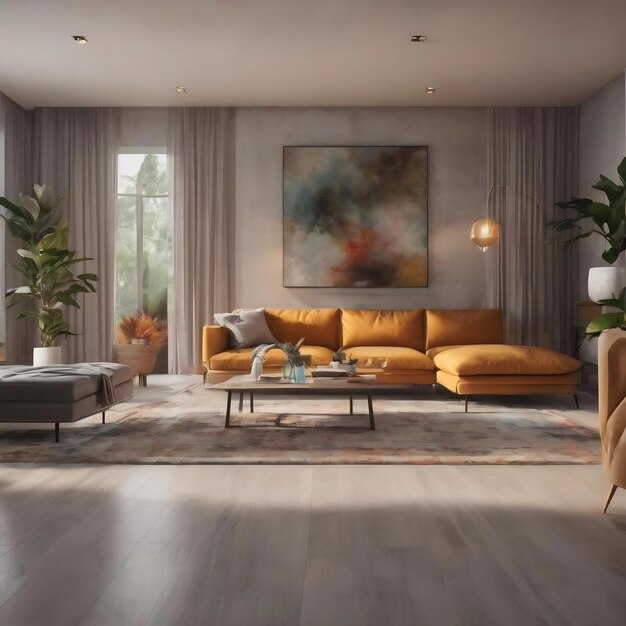 Blurred modern interior background