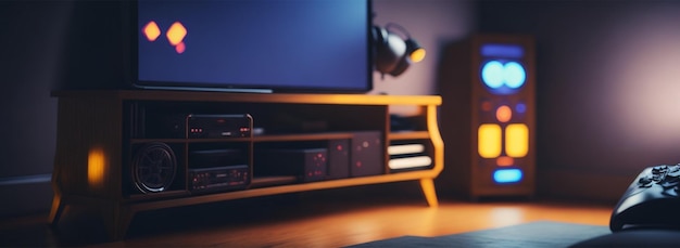 blurred office wooden table background