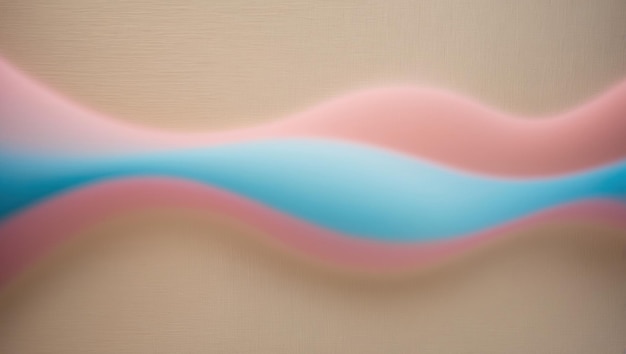 Photo blurred pink and light blue soft waves create tranquil soothing abstract texture