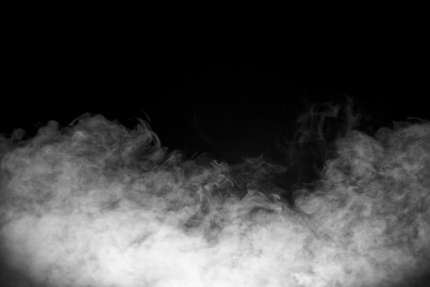 Blurred smoke on black background realistic smoke on floor for overlay different projects design background for promo trailer titles text opener backdrop