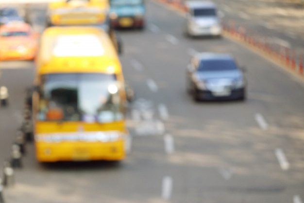 blurred street in south korea