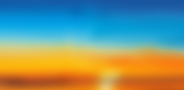 Blurred sunset