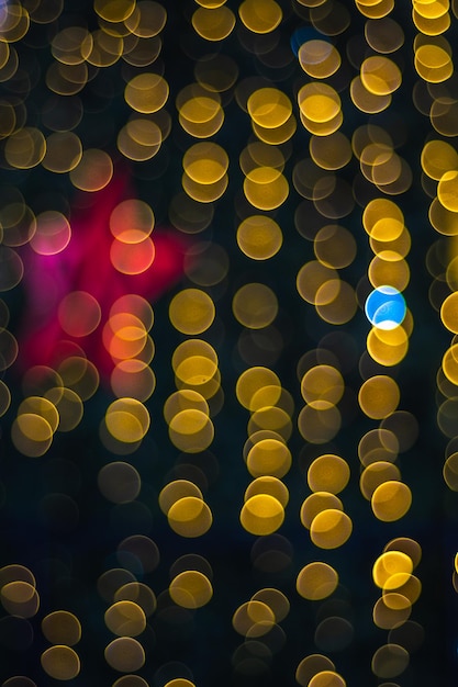 Blurred view of stylish Christmas room interior