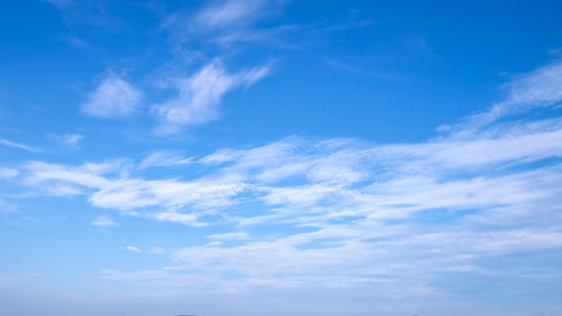 Blurred white clouds on the sky background.