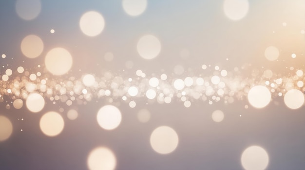 Photo blurry circle bokeh with white gradient background