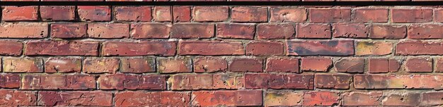 Photo blurry image of brick wall in wood art displaying intricate brickwork pattern