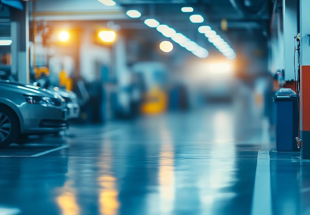 a blurry image of a luggage conveyor belt with a blurry background