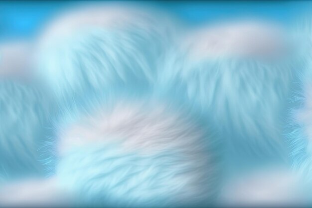 A blurry image of white fluffy clouds generative AI