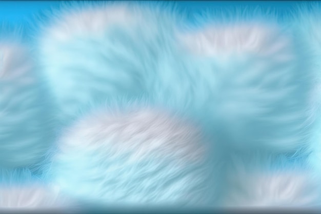 A blurry image of white fluffy clouds generative AI