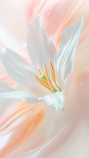 Blurry PastelToned Photo of a Swirling Flower