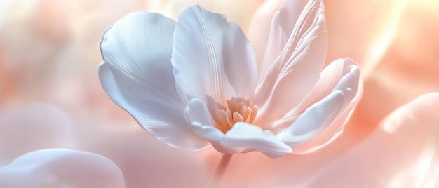 Blurry PastelToned Photo of a Swirling Flower