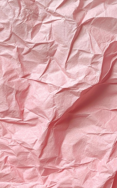 Blush pink colored wrinkled paper texture