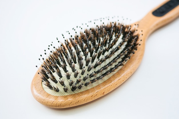 Boar Hair Bristle Brush. comb