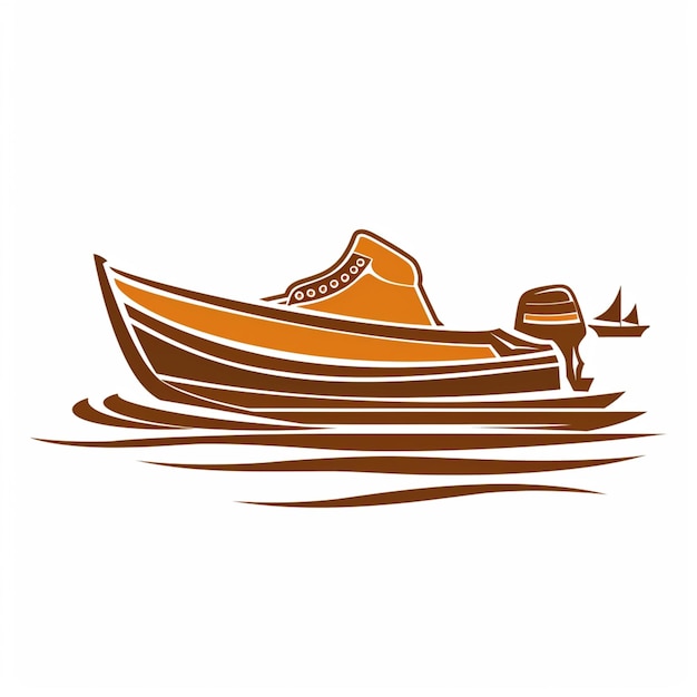 boat boot vector logo isolated on background