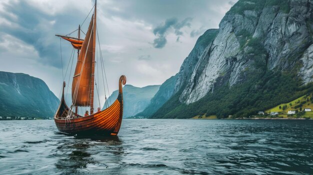 Boat Floating on Top of a Body of Water