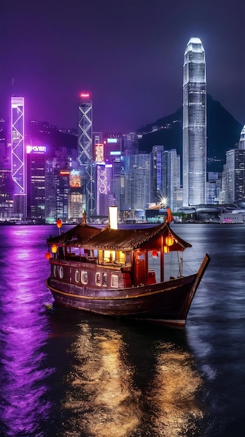 Boat and hong kong