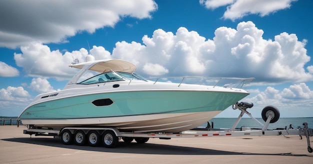 Photo a boat is parked on the runway with the words s s on the side