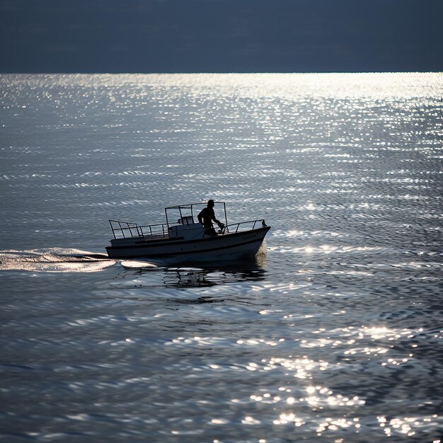 Photo a boat sails