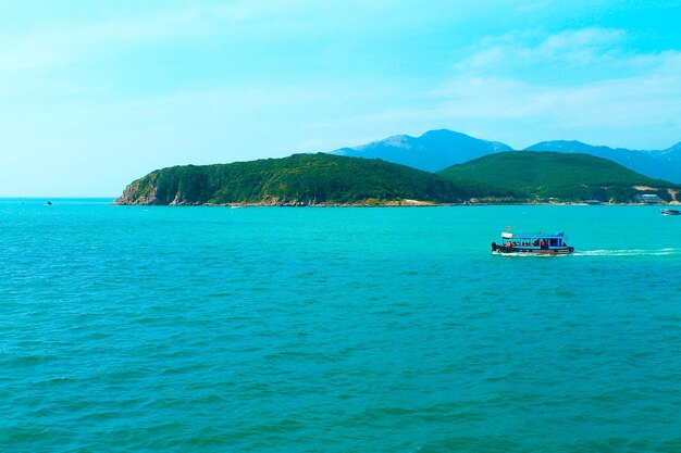 Boat in the South China Sea near Nha Trang