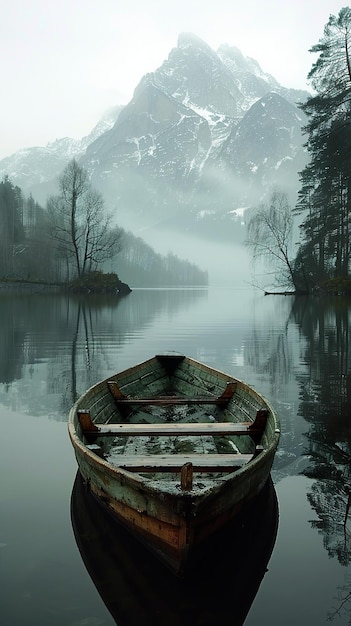 a boat that is sitting in the water