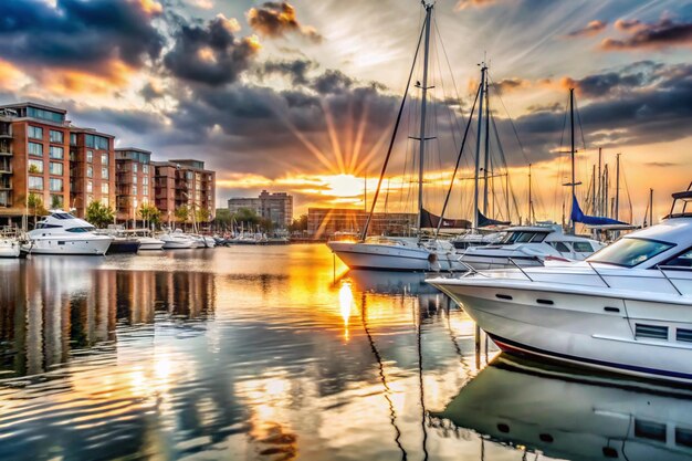 Photo a boat that is sitting in the water