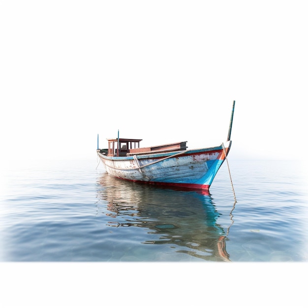 a boat that is in the water with the words " a " on the side.