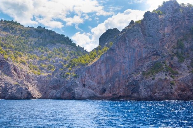 Boat trip from Port de Soller to Sa Calobra with an amazing view of the cliff coastline of Mallorca