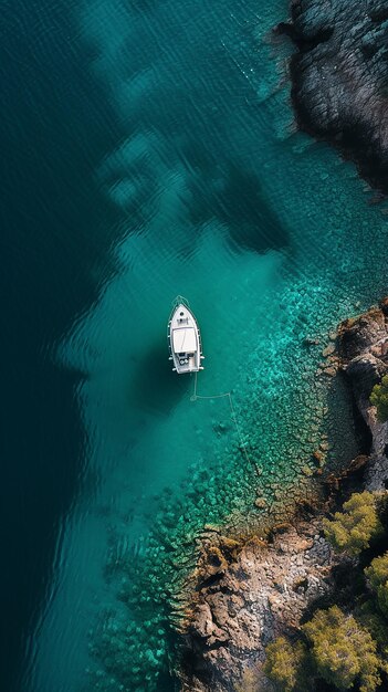 Photo a boat in the water with a house on the top of it