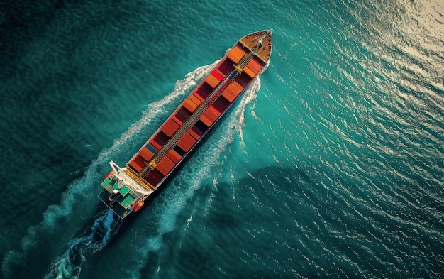 a boat with a red hull is traveling through the water