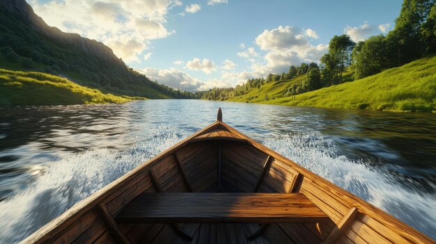 a boat with a wooden oar that says  oar  on the front