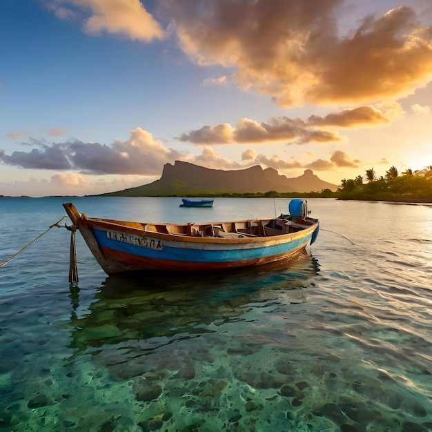 a boat with the word bou on the side