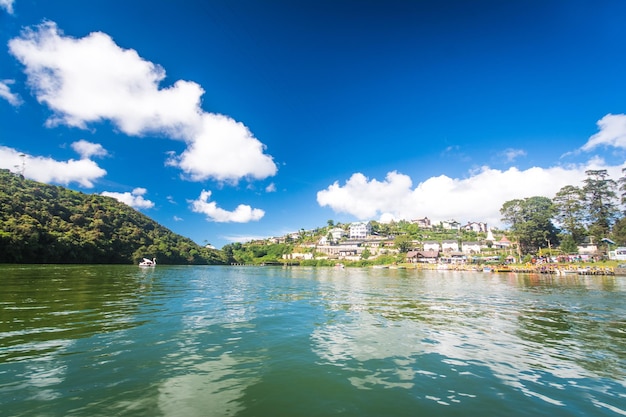 Boats on the Gregory lake at Nuwara eliya, Sri Lanka