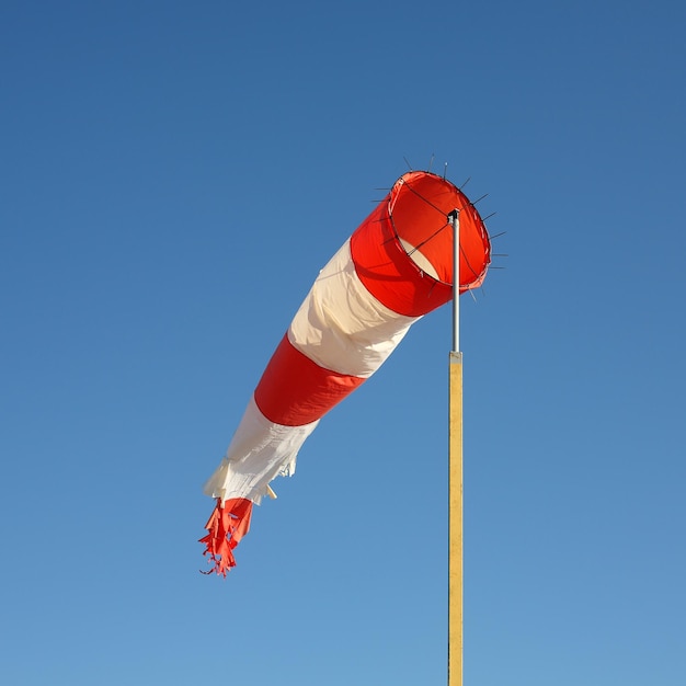 Boats parking and aircraft Wind direction indicator