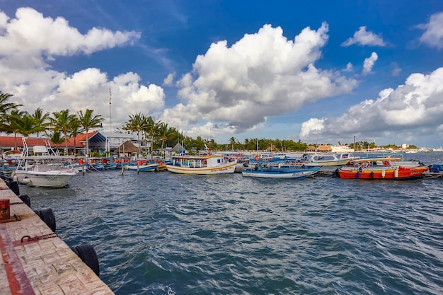 Boats on Puerto Juarez