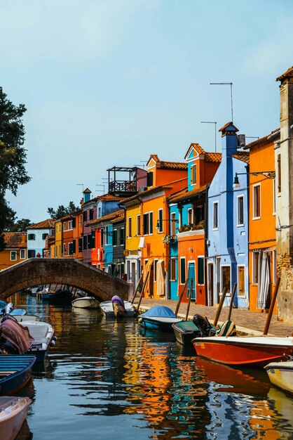 boats sailing in grand canal against sky