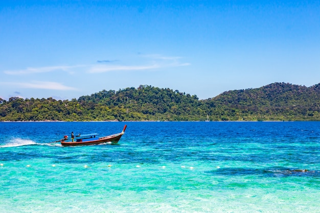 Boats on the sea, Li-Pe Thailand.