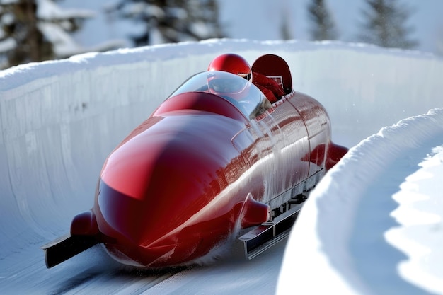 Photo bobsleigh winter sports winter sports