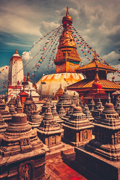 Bodhnath stupa in Kathmandu valley, Nepal