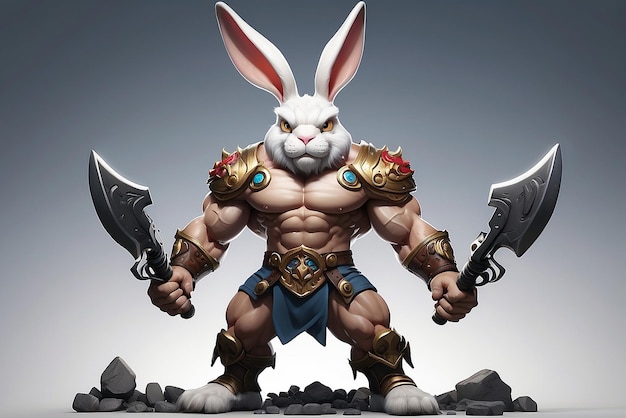 Body builder rabbit