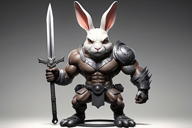 Body builder rabbit