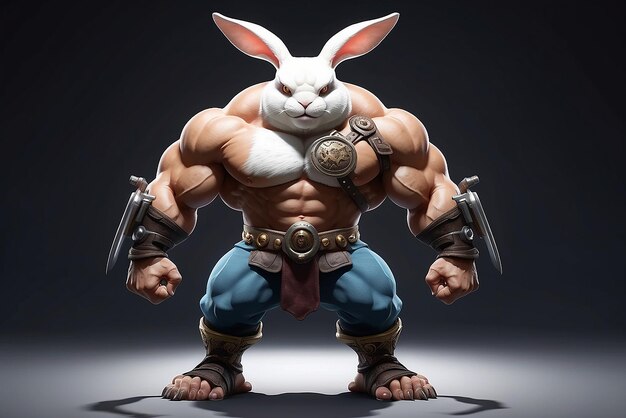 Body builder rabbit