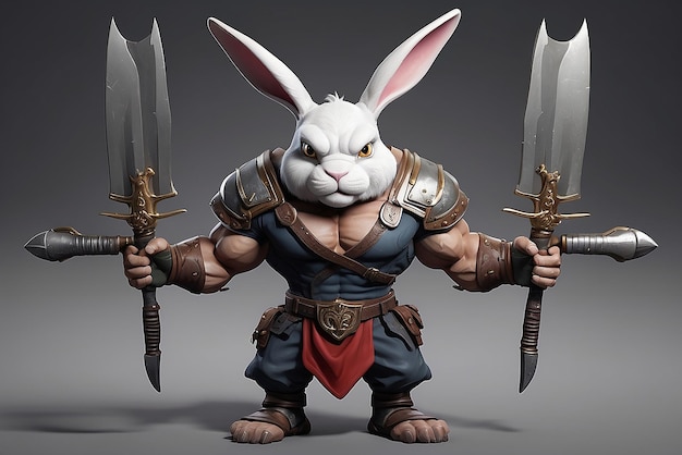 Body builder rabbit