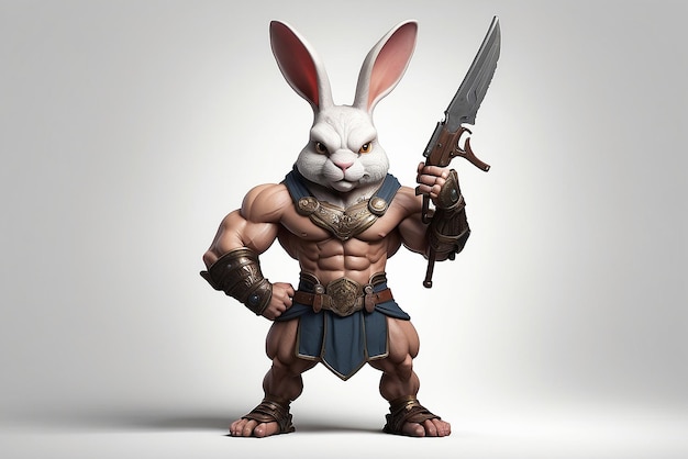 Body builder rabbit