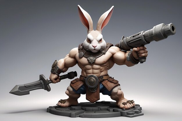 Body builder rabbit