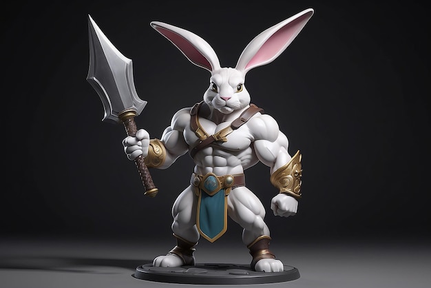 Body builder rabbit