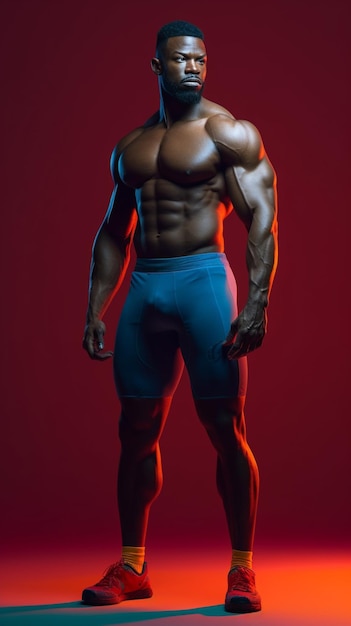 bodybuilder HD 8K wallpaper Stock Photographic Image