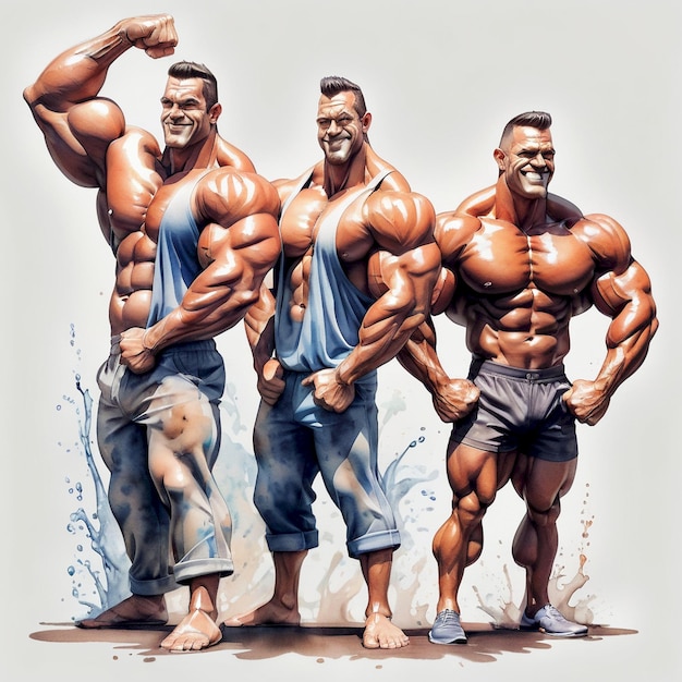 Bodybuilders Ilustration Design