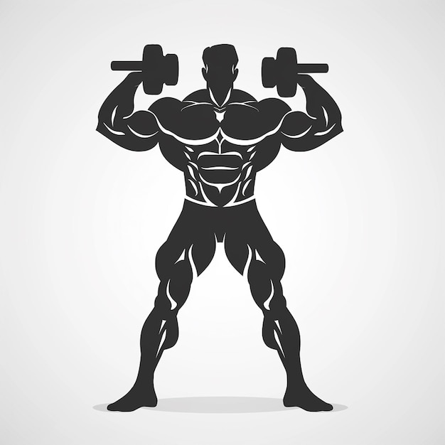 Photo a bodybuilding logo