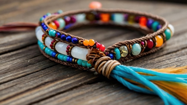 Bohemian Style Friendship Band with Colorful Beads Unique and Trendy Design