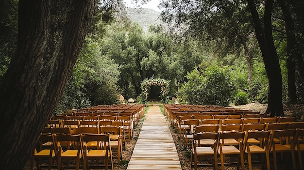 Boho Chic Outdoor Wedding Ceremony